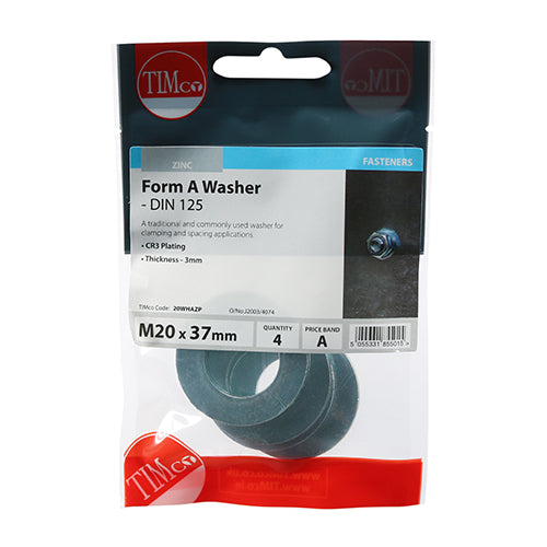 Form A Washers - Zinc - M20