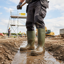 Premium Lightweight Polyurethane Safety Boot with Metal-Free Toecap and Self-Draining Sole for Comfort and Grip