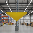 Heavy Duty Leak Diverter Tarp with Fittings - Yellow 300cm x 300cm