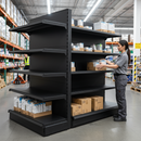 Premium 1.8m High Shelving End Bay with Base Shelf and 4 Upper Shelves - Customizable Widths for Promotions