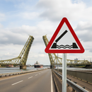Premium Opening Bridge Ahead Sign Post Mount - 600mm to 1500mm Sizes for Safety Warning on Swing Bridges