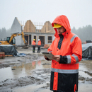Premium High Visibility Rain Jacket with Waterproof Design and Adjustable Features for Work Assignments