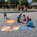 Premium Solar System Playground Marking Set with Planet Name Tags for Educational Play