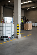 Premium Heavy Duty Corner Protector 800mm Long with Reflective Strip for Impact Protection in Commercial Spaces