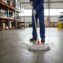 Premium Synthetic Push Fit Mop Head - 250g Red, Machine Washable, Looped Design for Versatile Cleaning