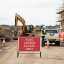 Premium Road Closed Access Only Sign - Heavy Duty Zintec Metal Construction, 1050x750mm Size with Engineer Grade Reflective Face