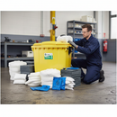 Heavy Duty Oil Only 4 Wheeled Bin Spill Kit - 1000L Capacity