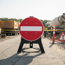 Premium No Entry Sign 750mm Circular with Reflective Overlay for Safety Compliance