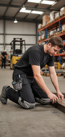Premium Multi Pocket Trousers with Stretch Fabric, Tool Pouches and Reinforced Knees for Enhanced Durability and Functionality