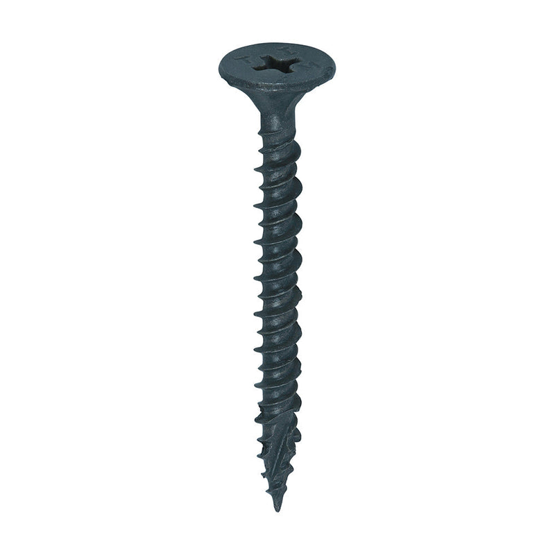 Drywall Construction Timber Stud Cement Board Screws - PH - Countersunk Wafer - Twin-Cut - Exterior - Silver Organic - 4.2 x 42