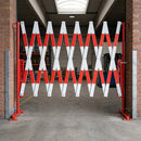 Heavy-duty steel extendable trellis barrier, extends to 4 metres