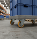 125mm Heavy Duty Fixed Plate Castor with Polyurethane Wheels