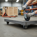 100mm Premium Swivel Bolt Hole Castor with Black Elastic