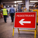 Temporary Pedestrian Traffic Sign – Arrow Left – Reflective Class RA1 – Road Safety