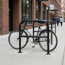 Premium Heavy Duty Bike Stand with Black Powder-Coated Finish for Secure Parking Solutions