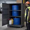 Industrial Drum Storage Unit – 1405mm x 925mm x 2195mm – Heavy Duty Steel – COSHH Compliant