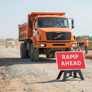 Premium No Ramp Ahead Traffic Sign 1050x750mm with Reflective Face for Safety and Visibility