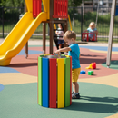 Premium Children's Litter Bin 40L with Open-Top Design and Sustainable Hardwood Construction for Indoor and Outdoor Use