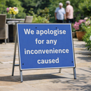 Temporary Traffic Sign – 600mm x 450mm – 3mm Polypropylene – Indoor/Outdoor
