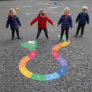 Premium 1-10 Snake Playground Marking - Colorful Thermoplastic Educational Tool for Counting and Learning