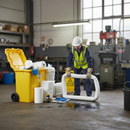 Premium Oil and Fuel Spill Kit in Wheeled Bin for Efficient Clean-Up