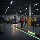 Premium Luminous Hazard Warning Tape - 25m Roll for Enhanced Visibility in Dark and Smoke-Filled Environments