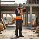 Premium Wheel Ratchet Safety Helmet with Integrated Safety Glasses