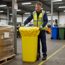 Heavy Duty Vinyl Protector Audit Cover for 120L Bins with PVC Window
