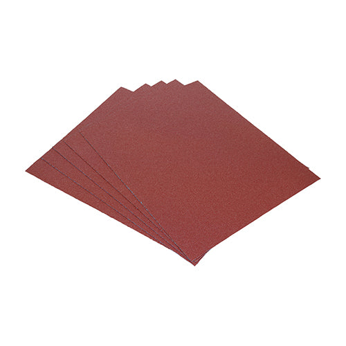 Sanding Sheets - 80 Grit - Red - 230 x 280mm