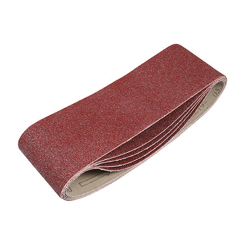 Sanding Belts - 40 Grit - Red - 75 x 533mm