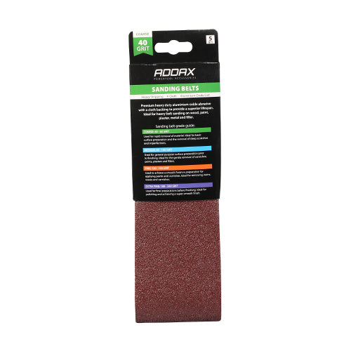 Sanding Belts - 40 Grit - Red - 75 x 533mm