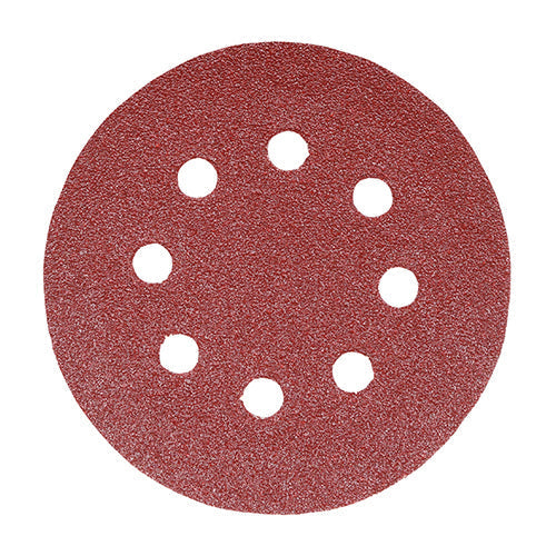 Random Orbital Sanding Discs - 60 Grit - Red - 150mm