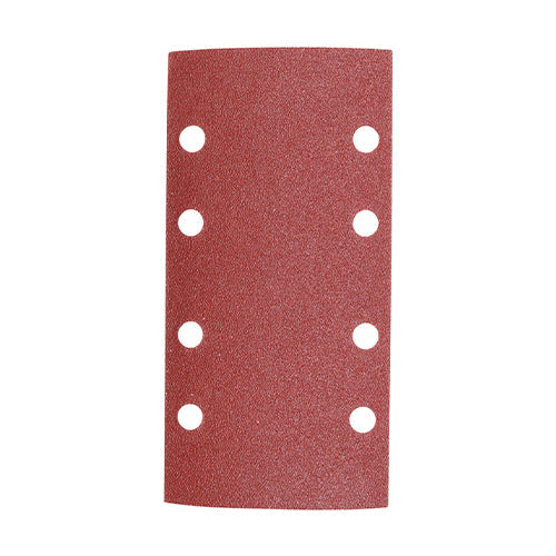 1/3 Sanding Sheets - Mixed - Red - Punched - 93 x 185mm (80, 120 & 180)