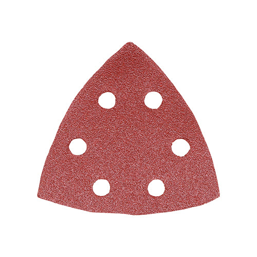 Delta Sanding Pads - 80 Grit - Red - 95 x 95mm