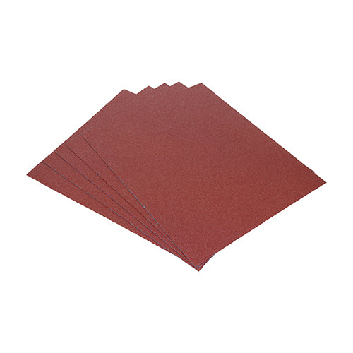 Sanding Sheets - 120 Grit - Red - 230 x 280mm