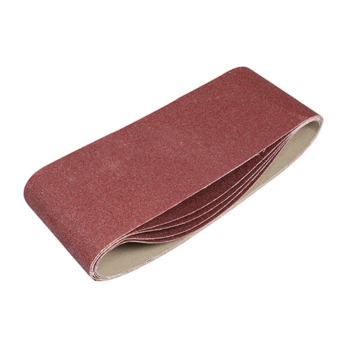 Sanding Belts - 80 Grit - Red - 100 x 610mm