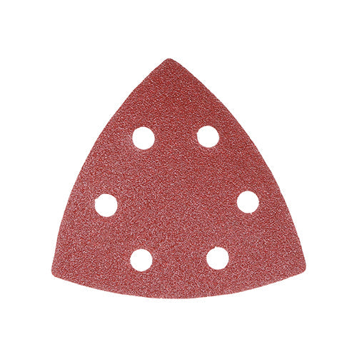 Delta Sanding Pads - Mixed - Red - 95 x 95mm (80/120/180)