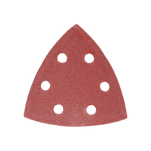 Delta Sanding Pads - 120 Grit - Red - 95 x 95mm