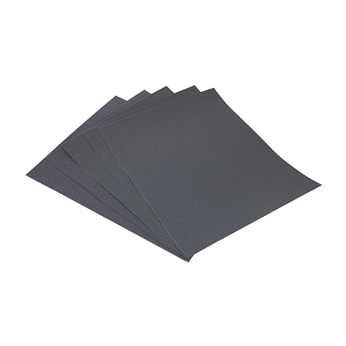 Wet & Dry Sanding Sheets - 1200 Grit - Black - 230 x 280mm