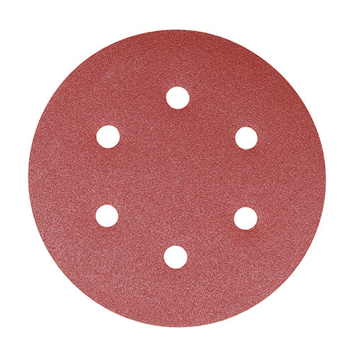 Random Orbital Sanding Discs - 180 Grit - Red - 150mm