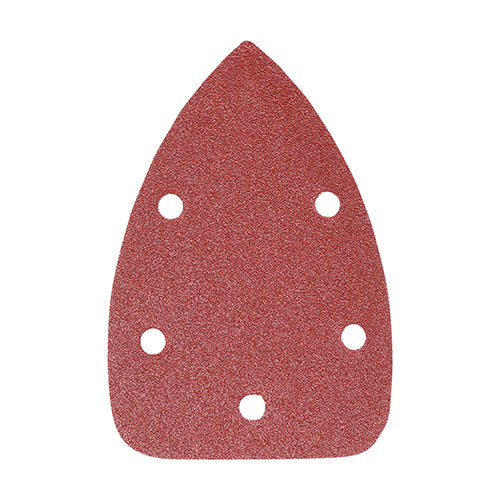 Detail Sanding Pads - 80 Grit - Red - 95 x 136mm
