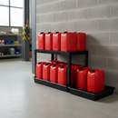 Premium General Purpose 25L Drum and Jerry Can Tray with Container Stand for 8 Drums