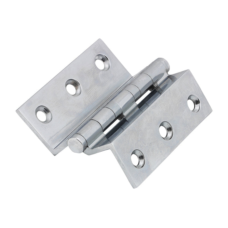 Ball Bearing Stormproof Hinge (1951) - Solid Brass - Polished Chrome - 64 x 55