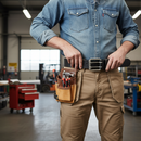 Premium Heavy Duty Leather Belt - 45mm Width with Multiple Length Options for Durability and Style