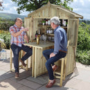 Garden Bar with 2 Stools Set