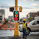 Premium Traffic Lights Out Of Order Sign - Durable 4mm Correx for Temporary Use - High-Quality Professional Grade for Industrial and Commercial App...