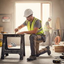 Professional Customized Trousers With Kneepad Pockets - Dark Sand/Stone Grey