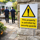 Security Patrol Sign – Customizable – Durable Material – Outdoor Use
