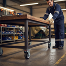 100mm Heavy Duty Swivel Plate Castor with Elastic Design