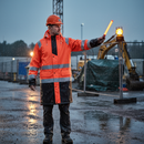 Premium High Visibility Rain Jacket with Waterproof Design and Adjustable Features for Work Assignments